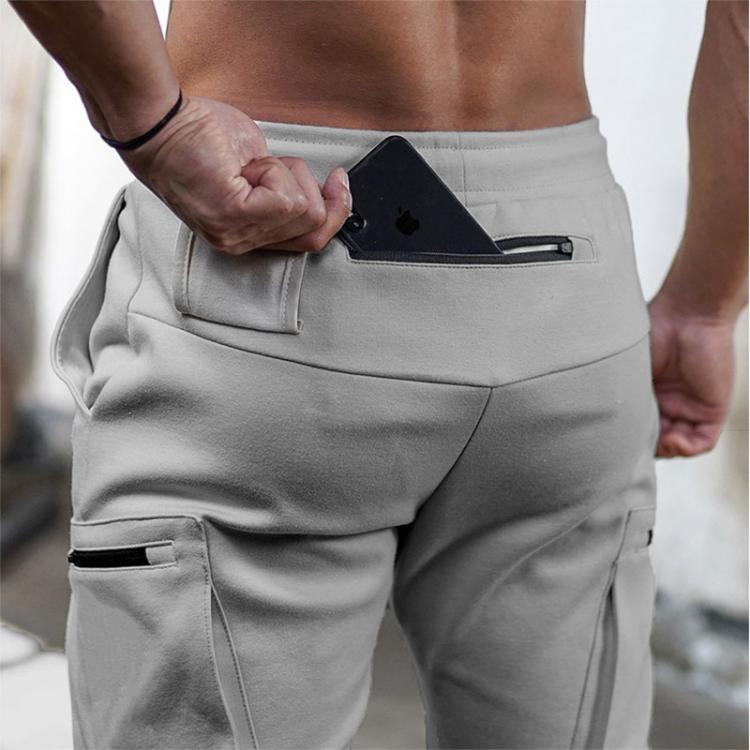 all in one place בגדי גברים Men's jogging pocket design sweatpants New cotton camouflage men's fitness multi-pocket jogging pants fashion training s