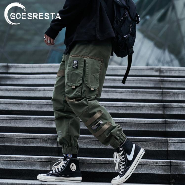 all in one place בגדי גברים Men Pants 2020 Hip Hop Streetwear Joggers Sweatpants Casual Cotton Harem Trousers Harajuku Autumn Cargo Pants Men Brand Clothing