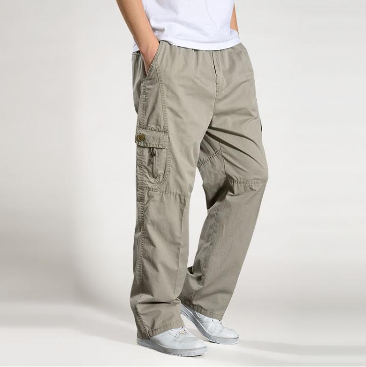 all in one place בגדי גברים Brand Casual Pants men cargo pants cotton loose trousers mens pants overalls Multi Pocket Straight Joggers Homme 6XL