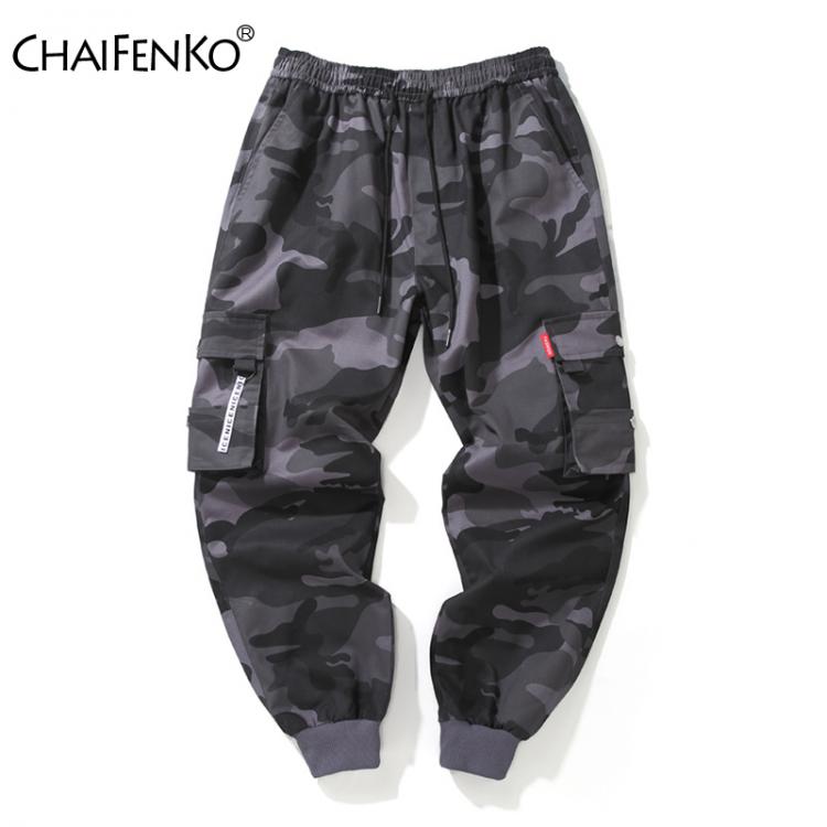 all in one place בגדי גברים CHAIFENKO Brand Mens Joggers Pants Camouflage Cargo Pants Men Hip Hop Skateboard Jogger Fashion Casual Beam Feet Pant Men M-8XL