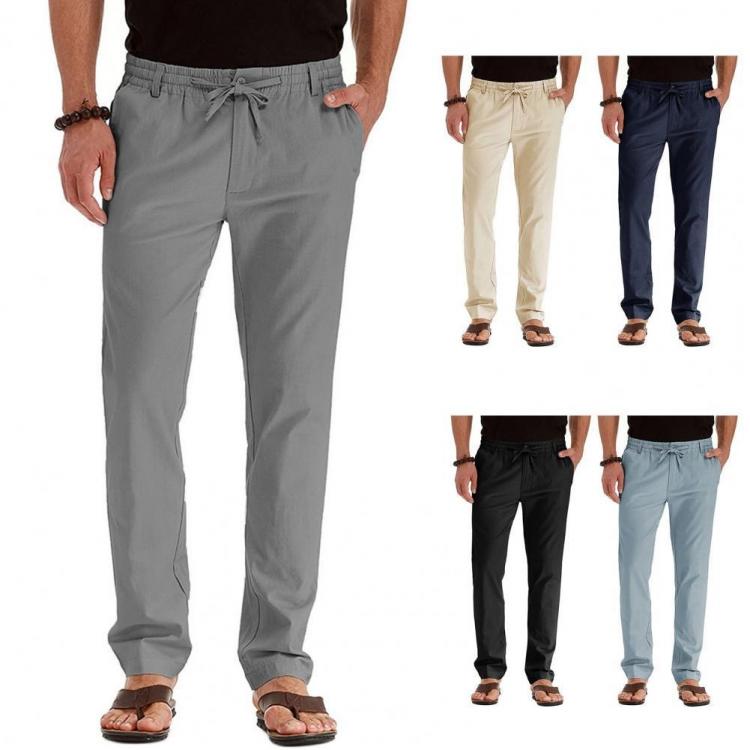 linen cargo pants mens