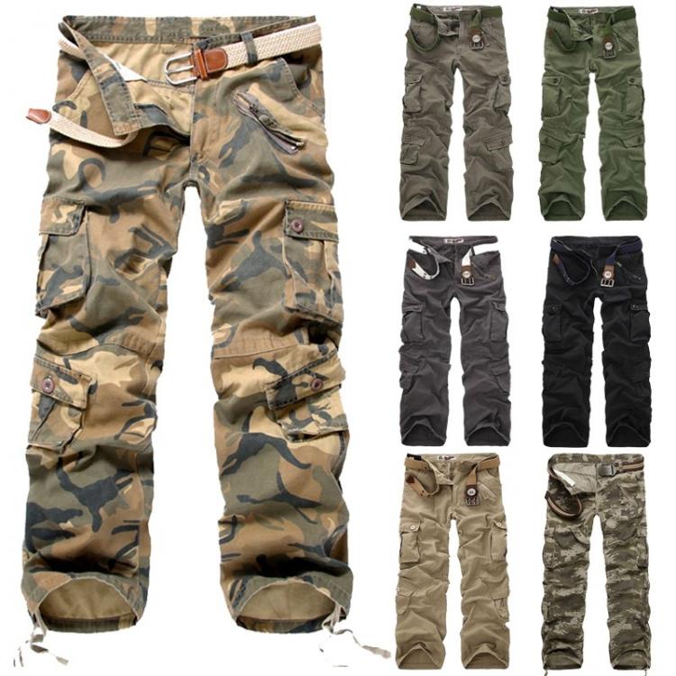 all in one place בגדי גברים Cargo Pants Men 2021 New Camouflage Trousers Casual Multi-pocket Army Work Combat Pants Mens Military Cargo Pants  Plus Size