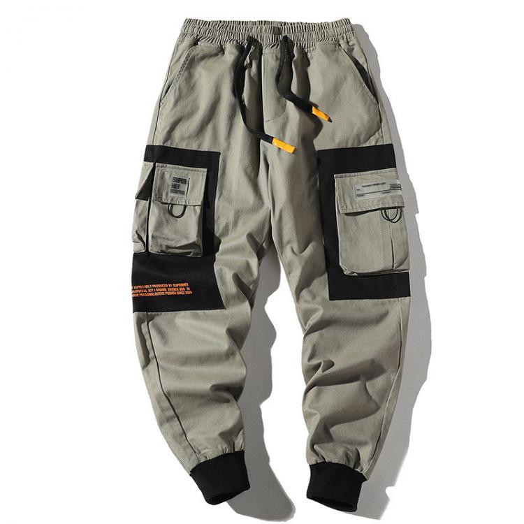 all in one place בגדי גברים 2020 Hip Hop Men Multi-pocket Elastic Waist Design Harem Pant Street Punk Hip Hop Casual Trousers Joggers Male Cargo Pants ABZ51