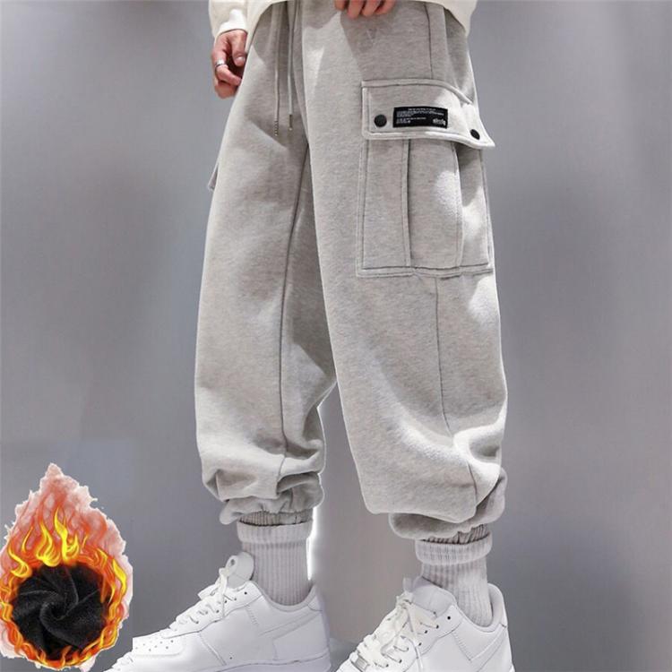 all in one place בגדי גברים New Arrival Trendy Men Sweatpants Plus Size Winter Loose Trouser Outdoor Male Pocket Warm Comfort Jogging Sport Pants Pantalones