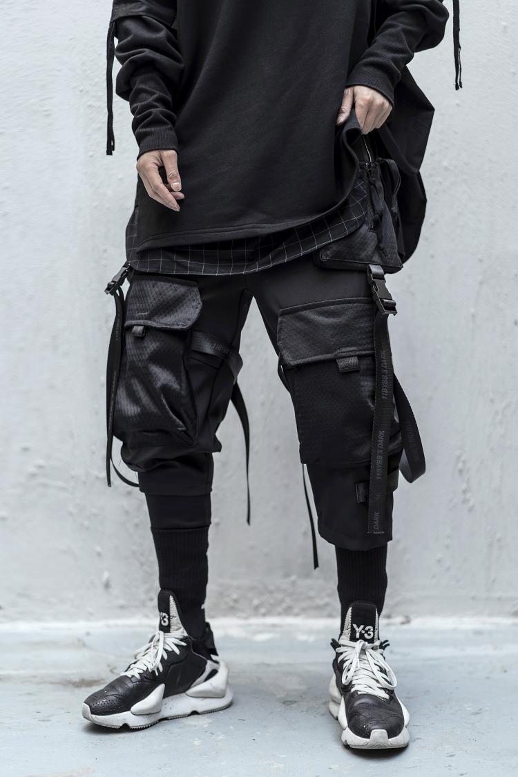 all in one place בגדי גברים Techwear Cargo Pants Men Black Japanese Streetwear Jogger