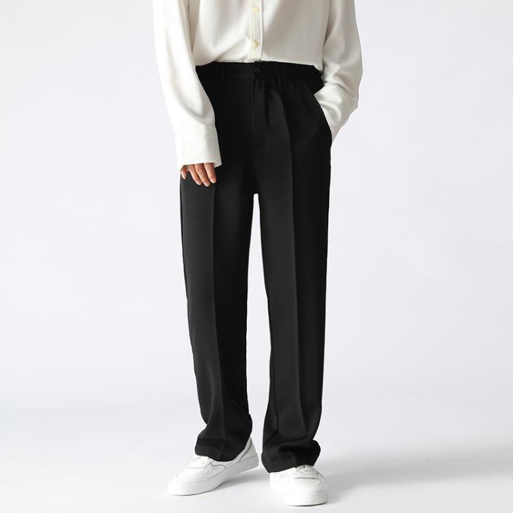 all in one place בגדי גברים rousers Custom all-match drape loose straight Needles casual pants high waist long pants men jeans  camoflage pants