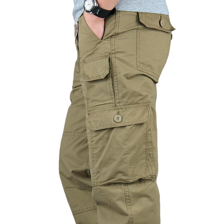 all in one place בגדי גברים ICPANS Tactical Pants Men Military Army Black Cotton ix9 Zipper Streetwear Autumn Winter Cargo Pants Men military style Trousers