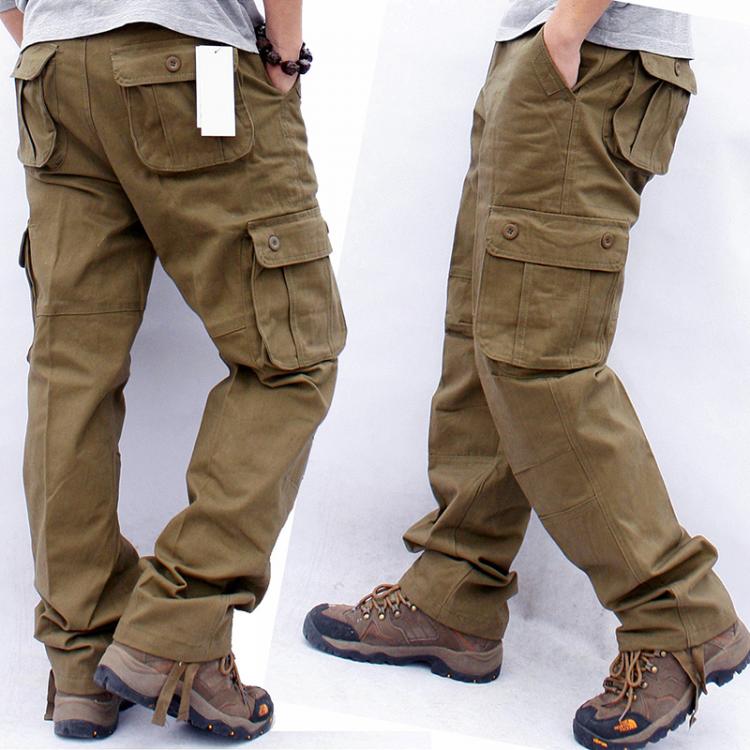 all in one place בגדי גברים Men's Overalls Cargo Pants Multi Pockets Military Tactical Work Casual Pants Pantalon Hombre Streetwear Army Straight Trouser