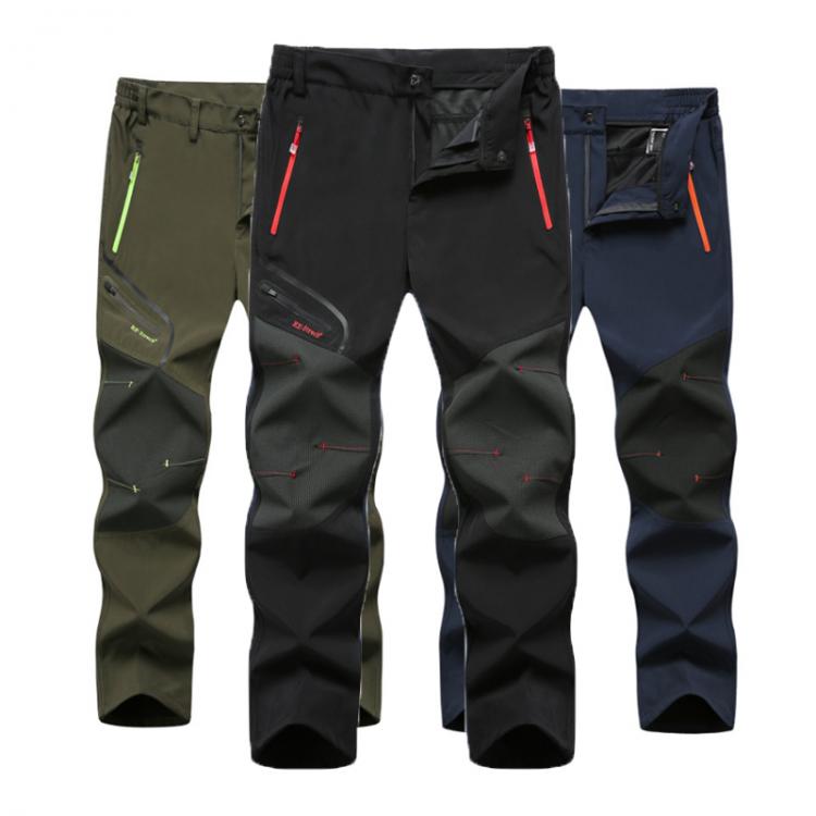 all in one place בגדי גברים Men Climbing pants Plus size Softshell Fleece Outdoor Pants Trekking Fish Camp Climb Hiking Ski Warm Travel Trousers