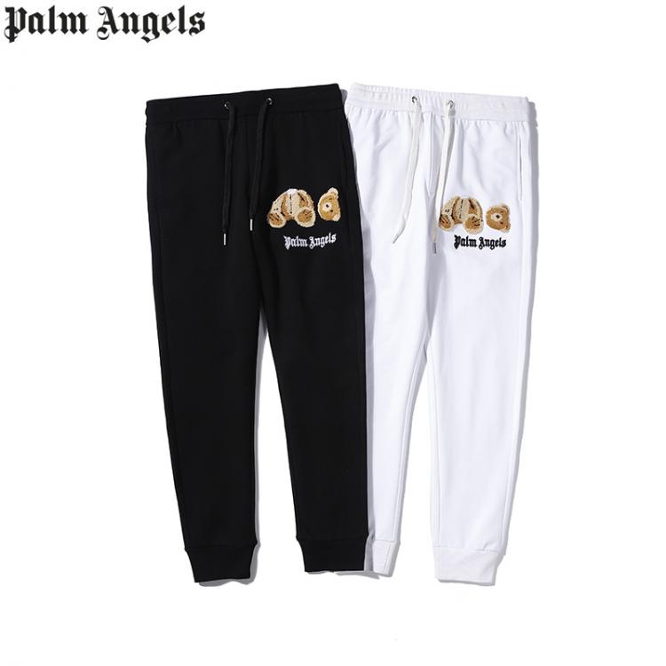 all in one place בגדי גברים Palm Angels 21SS Logo letters trendy pants for men and women, couple style men  Fashion Little bear Casual pants