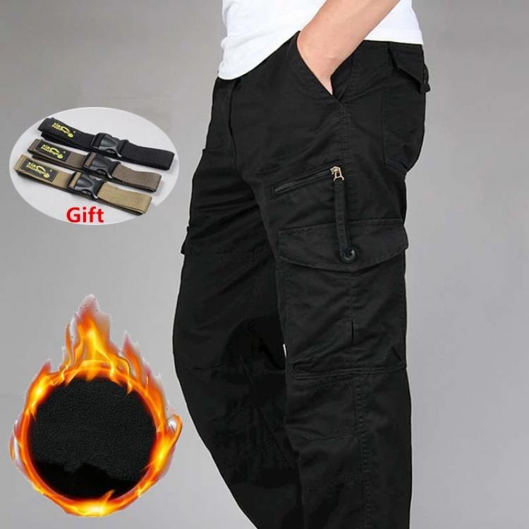 all in one place בגדי גברים Winter Men's Cargo Pants Double Layer Fleece Warm Thick Military Camouflage Tactical Cotton Long Trousers Men Baggy Casual Pa