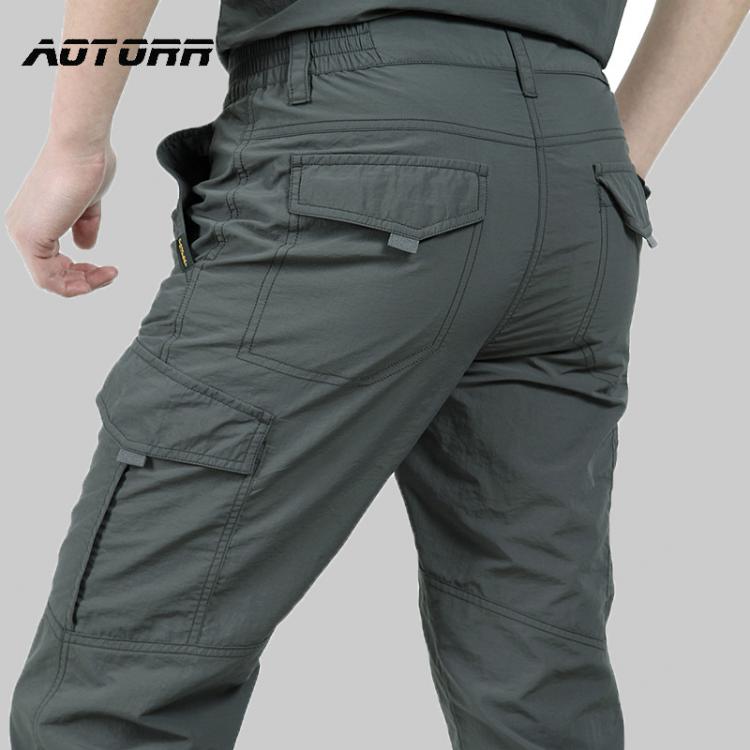 all in one place בגדי גברים Breathable Waterproof Hiking Pants Men Thin Quick Dry Trousers Outdoor Climbing Pants Male Military Tactical Cargo Sweatpants