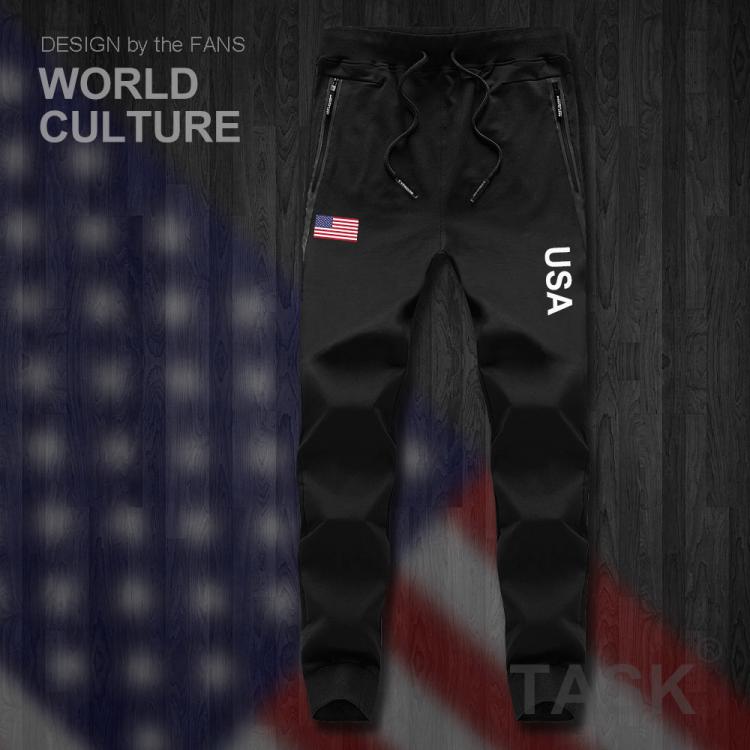 all in one place בגדי גברים United States of America USA US American mens pants joggers jumpsuit sweatpants track sweat fitness fleece tactical casual NEW