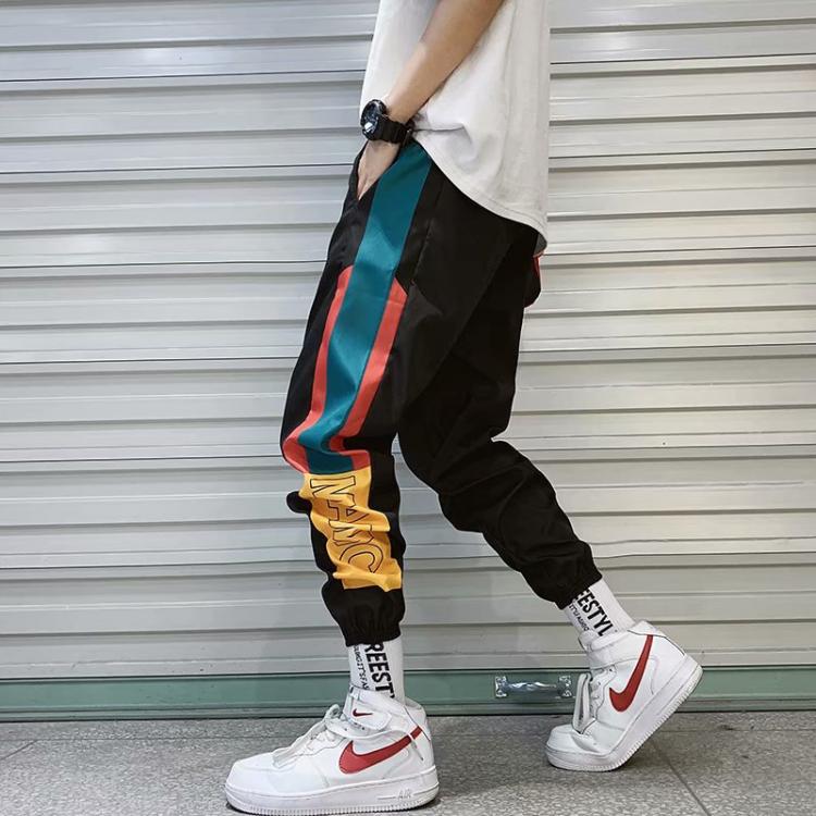 all in one place בגדי גברים 2020 New Hip Hop Streetwear Joggers Pants Men Casual Cargo Pant Trousers High Street Elastic Waist Harem Pant Man