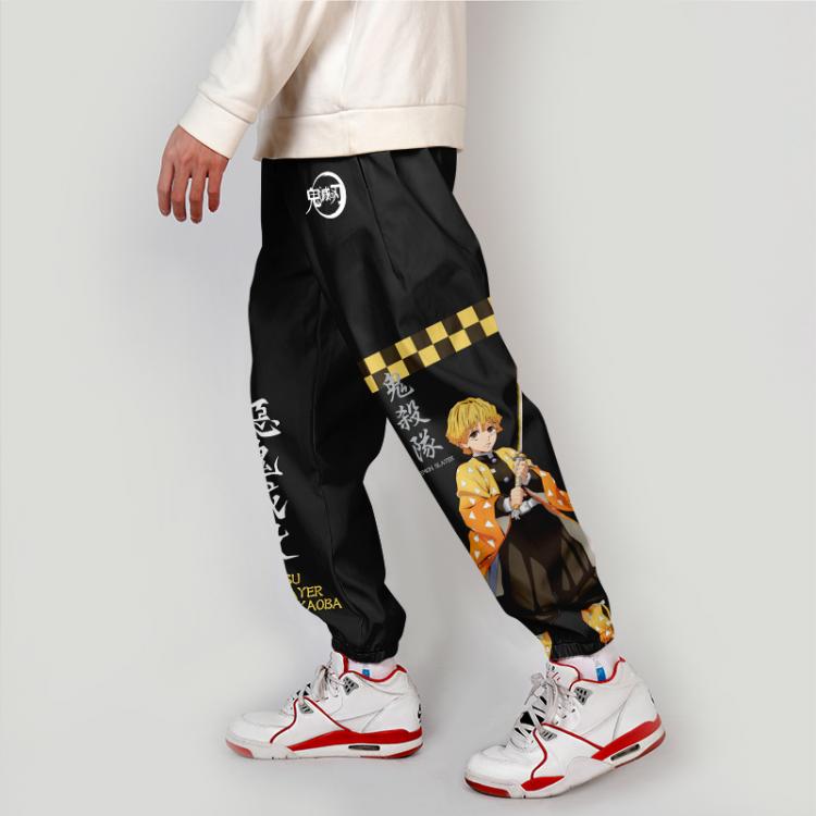 all in one place בגדי גברים 2021 3D Japanese Anime Cargo Pants Harajuku Streetwear Demon Slayer: Kimetsu no Yaiba Elastic Waist Harem Hip Hop Jogging Pants