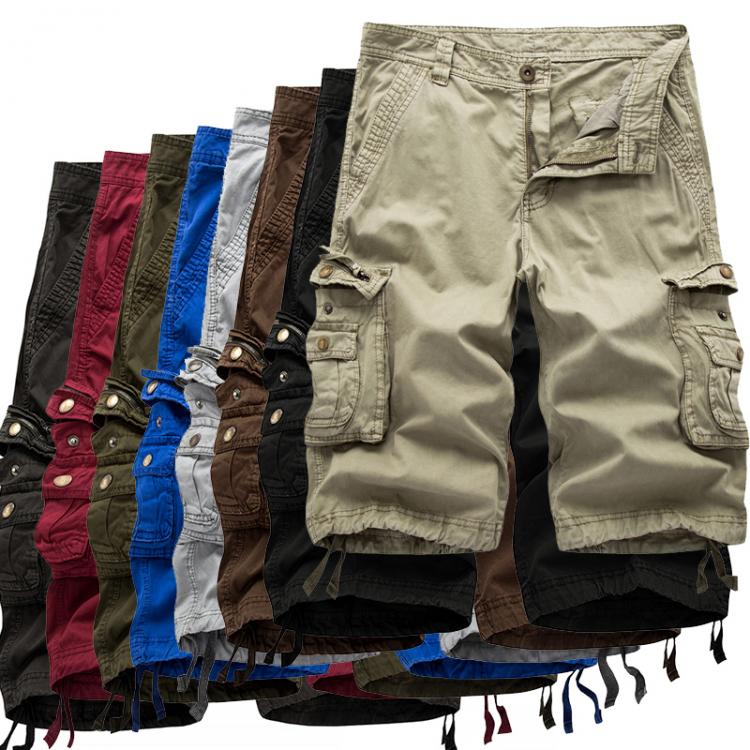 all in one place בגדי גברים Cargo Shorts Men 2021 Summer Army Military Tactical Homme Shorts Casual Solid Multi-Pocket Male Cargo Shorts Plus Size
