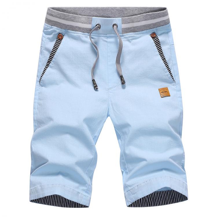 all in one place בגדי גברים Men's Shorts Hot 2021 Summer Casual Cotton Fashion Style Boardshort Bermuda Male Drawstring Elastic Waist Breeches Beach Shor