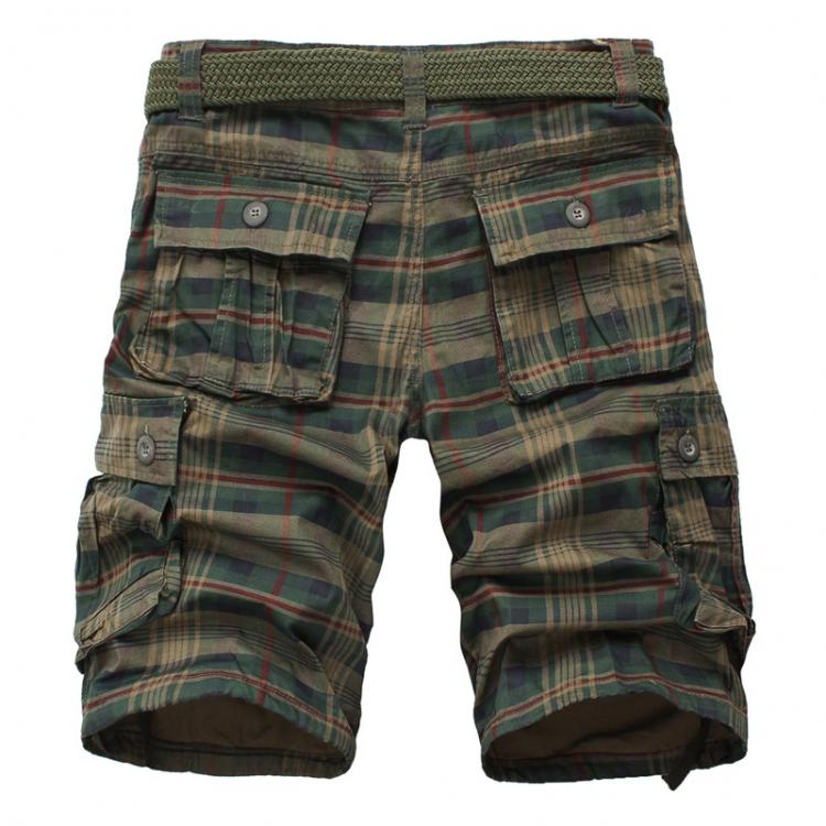 all in one place בגדי גברים New 2021 Summer Fashion Plaid Beach Shorts Men's Casual Camo Camouflage Shorts Military Short Pants Male Bermuda Cargo Overal