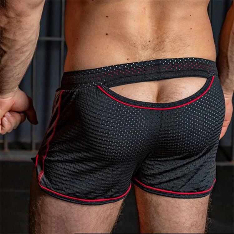 all in one place בגדי גברים 2021 New Summer Men Stylish Simplicity Sexy Mesh Fabric Shorts Male Sport Casual Clothing Fitness Shorts Beach Boxer Shorts