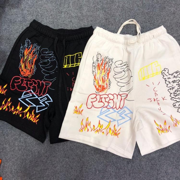 all in one place בגדי גברים 19SS NEW Travis Scott AstroWorld Shorts Men Women Graffiti 1:1 High Quality Tour astroworld Shorts harajuku AstroWorld Shorts
