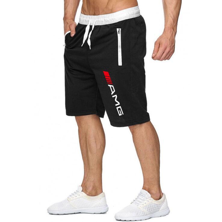 all in one place בגדי גברים New AMG men's fitness shorts men's summer training men's breathable cotton fast drying sportswear jogging beach sho
