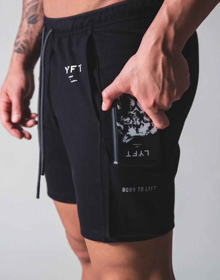 all in one place בגדי גברים Side Pocket Gym Training Shorts Men Running Sport Cotton Short Pants Fitness Workout Bermuda Summer Male Jogging Bottoms