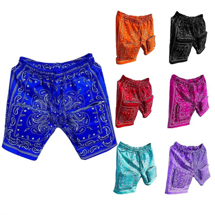 all in one place בגדי גברים Summer Male New Style 3D Personality Ethnic Style Dazzling Pattern Hip-Hop Fashion Trend Tooling High Street Men's Casual Sho