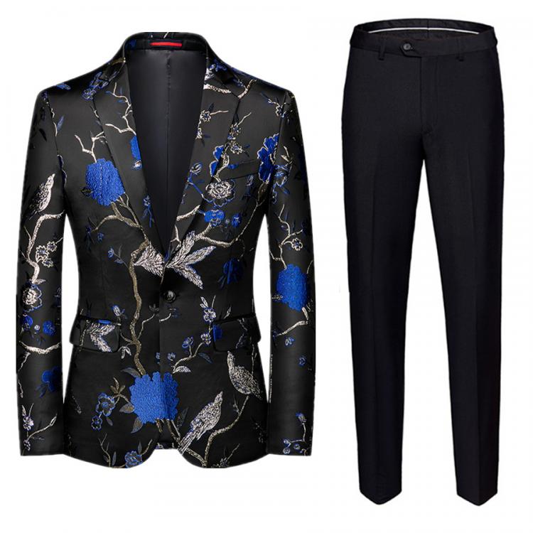 all in one place בגדי גברים Fashion Men Jacquard Suit Two-piece Set Large Size 6XL High Quality Mens Business Suits 2020 New Male Wedding Banquet Suit