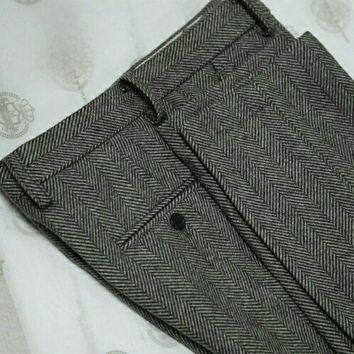 all in one place בגדי גברים Herringbone Men's Trousers Pants Retro Autumn Tweed Casual Pant Trousers Wear Gentleman Trousers Suit Male Man Pants Plus Siz