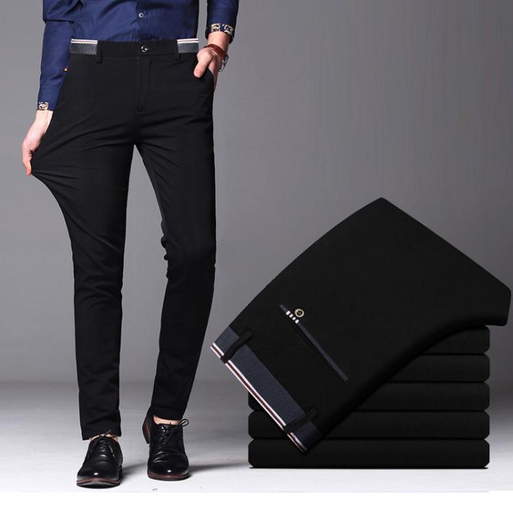 all in one place בגדי גברים 2021 Men's Spring Autumn Fashion Business Casual Long Pants Suit Pants Male Elastic Straight Formal Trousers Plus Big Size 28