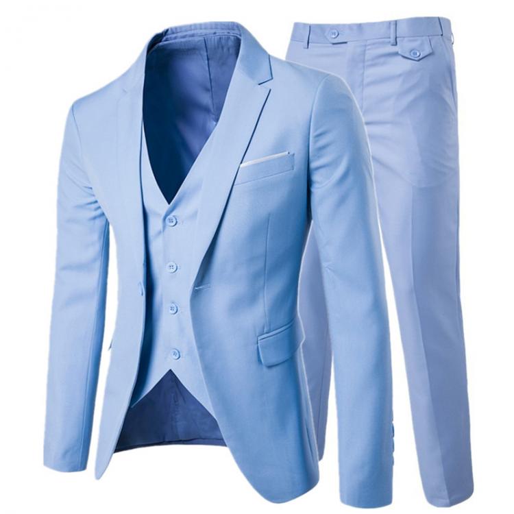 all in one place בגדי גברים Luxury Men's Suit 3 Piece Men's Wedding Slim Casual Business Men's Suit Large Size Men's Social Banquet Dress 