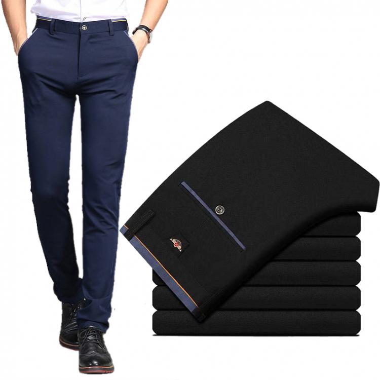 all in one place בגדי גברים Men‘s Suit Pants Spring and Summer Male Dress Pants Business Office Elastic Wrinkle Resistant Big Size Classic Trousers Male
