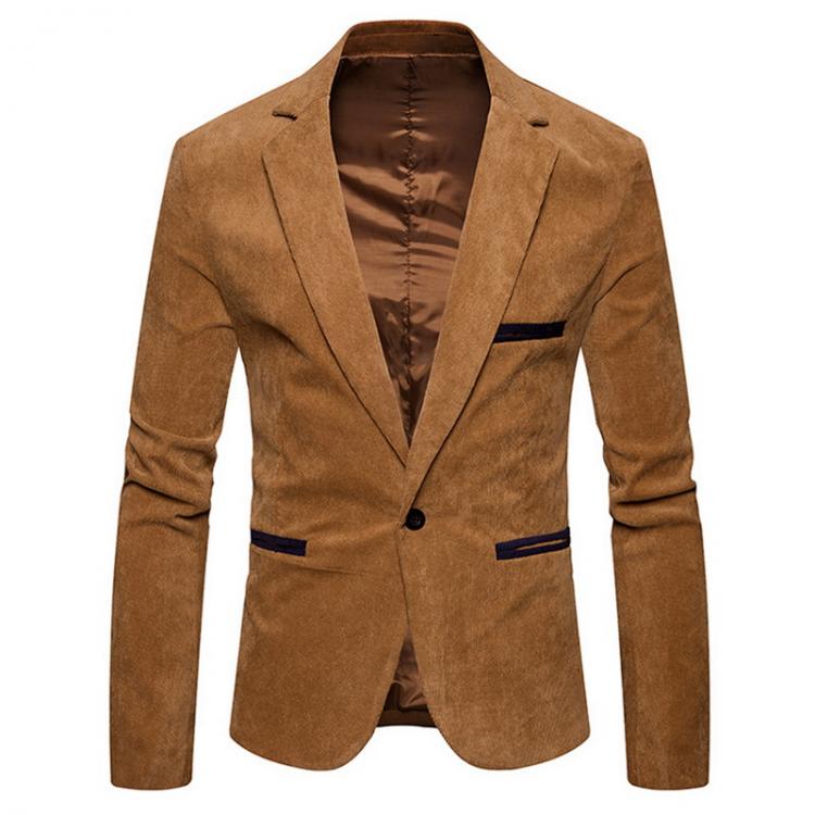 all in one place בגדי גברים AIOPESON 2020 New Brand Men's Suit Jackets Solid Slim Fit Single Button Dress Suits Men Fashion Casual Corduroy Blazer Men