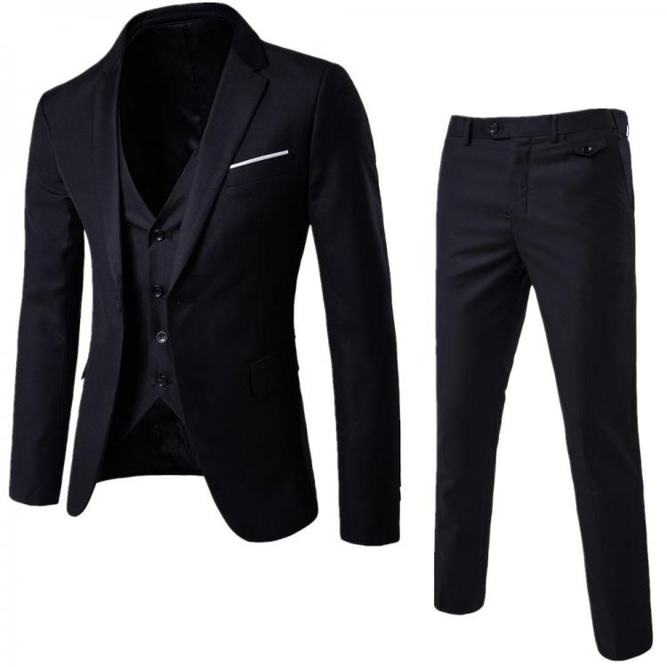 all in one place בגדי גברים Mens Suits Groom Wear Tuxedos 2-Piece Wedding Suits Groomsmen Best Man Formal Student's Handsome Coat for Man (Jacket+Pant)