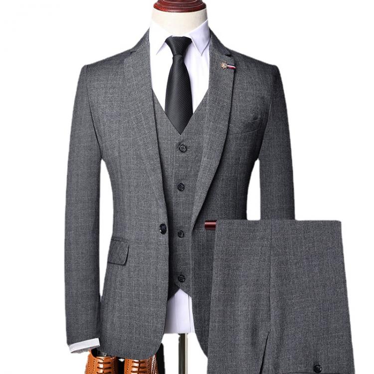 all in one place בגדי גברים 6XL ( Jacket + Vest + Pants ) Retro Gentleman Classic Fashion Plaid Mens Formal Business Slim Suit 3Pces Set Groom Wedding Dress