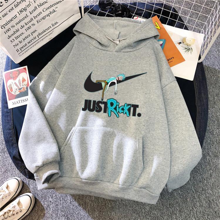 all in one place בגדי גברים 2021 Winter Oversized Hoodie Cartoon Rick and Morti Graphics Hooded Casual Hoodies Men And Women Sweatshirt Unisex Anime Hoody