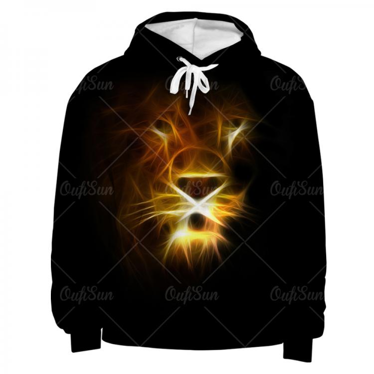 all in one place בגדי גברים Compass Animal Lion Grassland 3d Printing Hoodie Original Comfortable Casual Street Boys And Girls