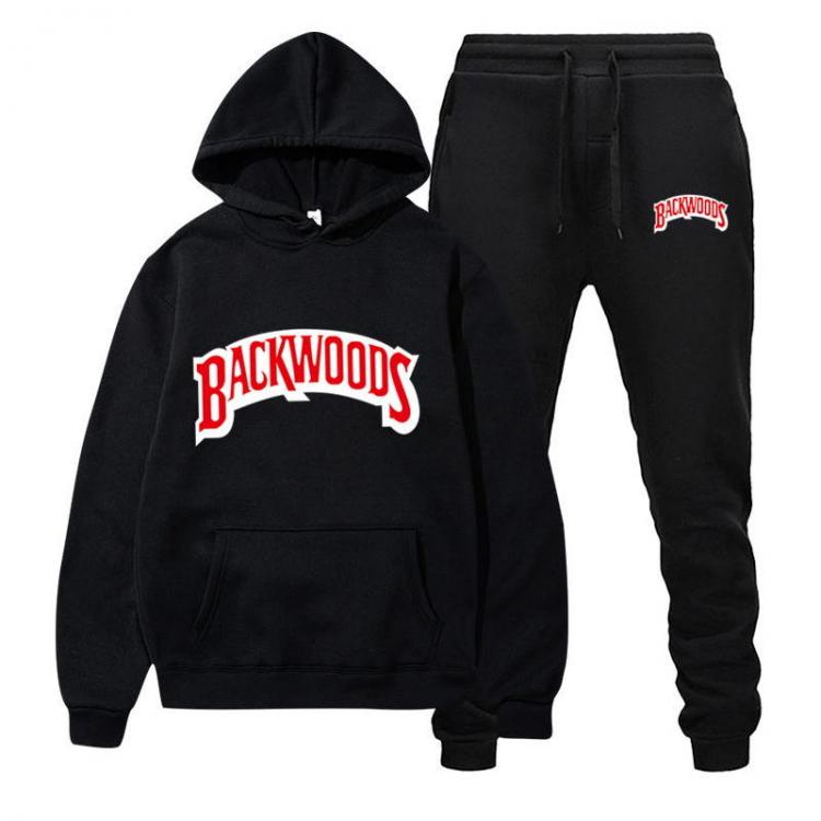 all in one place בגדי גברים fashion brand Backwoods Men's Set Fleece Hoodie Pant Thick Warm Tracksuit Sportswear Hooded Track Suits Male Sweatsuit Tracks