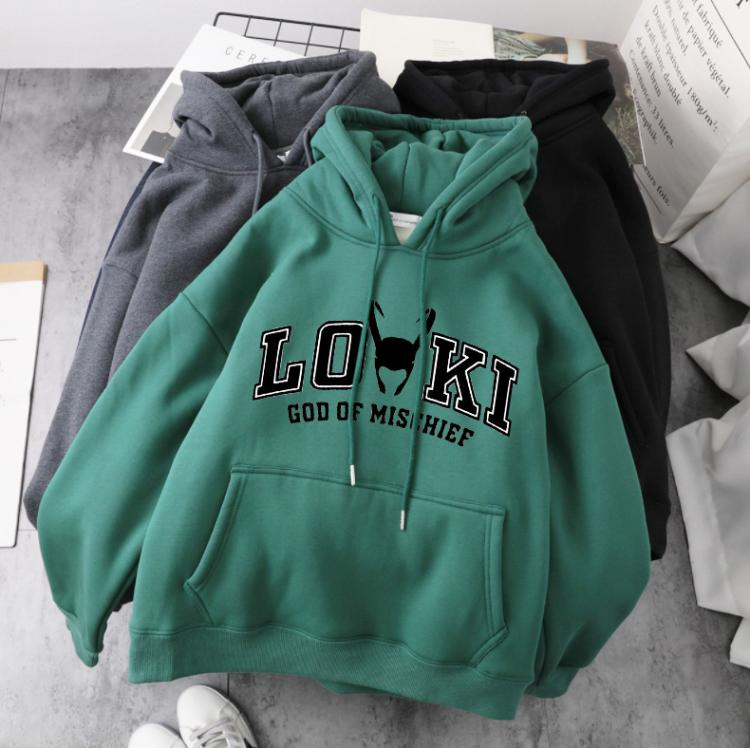 all in one place בגדי גברים Disney Marvel Superhero Loki Anime Hoodie Women Rocky Prank God Cartoon Hoodie Men Unisex Casual Street Fashion Winter Hoodi Man