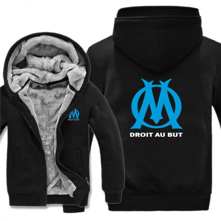 all in one place בגדי גברים DROIT AU BUT Marseille Hoodies Fashion Jacket Winter Men Wool Liner Thick Marseille Sweatshirts Man Coat