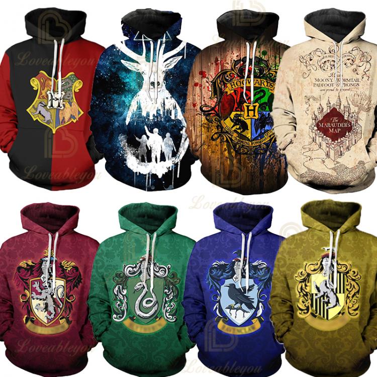 all in one place בגדי גברים Men Printed Sweatshirt Hoodies Women/Men Deathly Hallows For Lady Hoodie Sweatshirts Fashion Polyester Jacket Coat