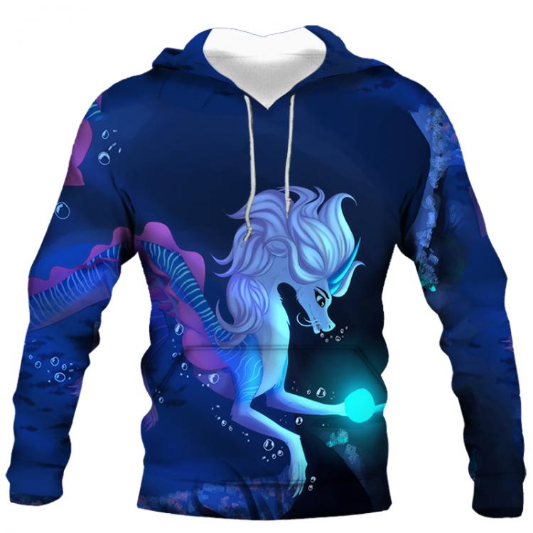 all in one place בגדי גברים 2021 Autumn And Winter New Men's Casual Trend Thinking Pattern Hooded Sweater 3d Printing Sportswear Long-Sleeved Sweater