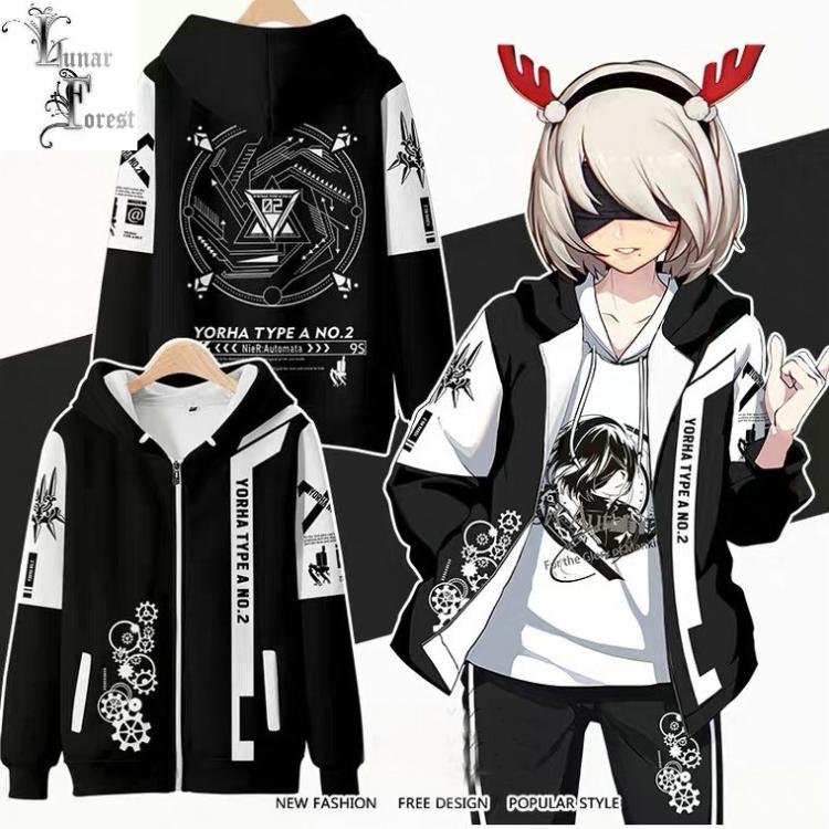 all in one place בגדי גברים Game NieR:Automata 3D Printing Men/Women Autumn Fashion Zipper Hoodies Sweatshirt Long Sleeves Pollover Plus Size