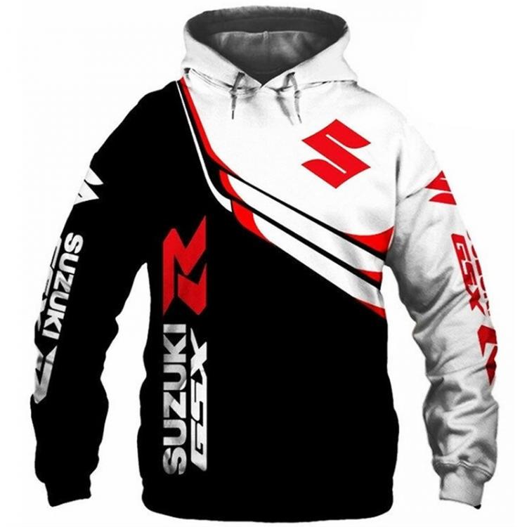all in one place בגדי גברים Sudadera con capucha de Suzuki para hombre y mujer, Jersey deportivo con estampado 3D, chaqueta de motocicleta, hip-hop, tendenc