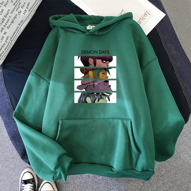 all in one place בגדי גברים Spring Music Gorillaz Hoodie Tops women's Streetwear hip-hop Clothes Costumes Men Hoodies Oversize Sweatshirts Hat Clothing T