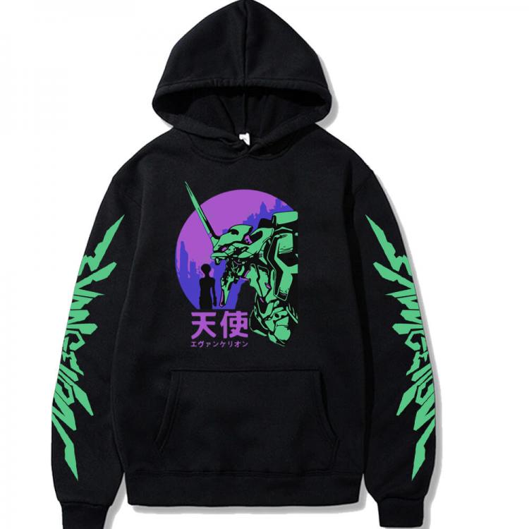 all in one place בגדי גברים Funny Japan Anime Evangelion Hoodie Men Manga Hooded Sweatshirts Unisex Harajuku Streetwear Pullover Homme