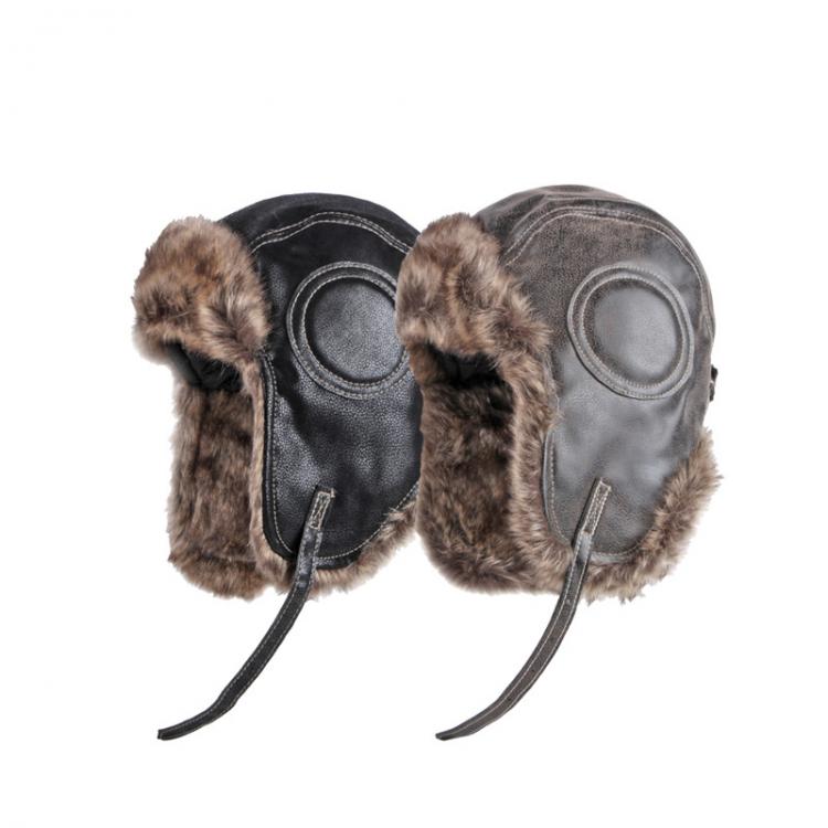all in one place אביזרי גברים Winter Ushanka Hat Men Women's Pilot Aviator Bomber Trapper Hat Faux Fur Soft Leather Snow Cap with Ear Flaps Russian Hat