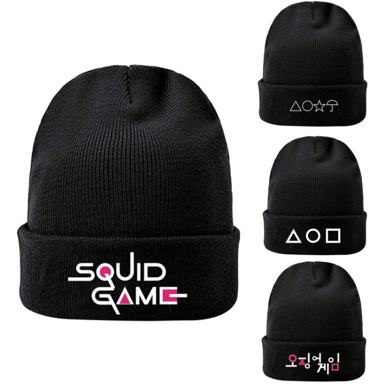 all in one place אביזרי גברים Unisex Women Men Squid Game Knitted Hat Winter Autumn Outdoor Party Hats Tide Hip Hop Caps Cuffed Beanies