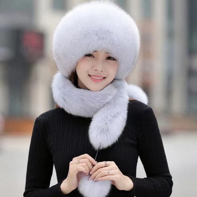 all in one place אביזרי גברים Women Cossack Russian Style Faux Fur Hat Winter Warm Cap Ushanka Hat Thermal Fluffy Furry Ear Warmer Motorcycle Skiing Cap