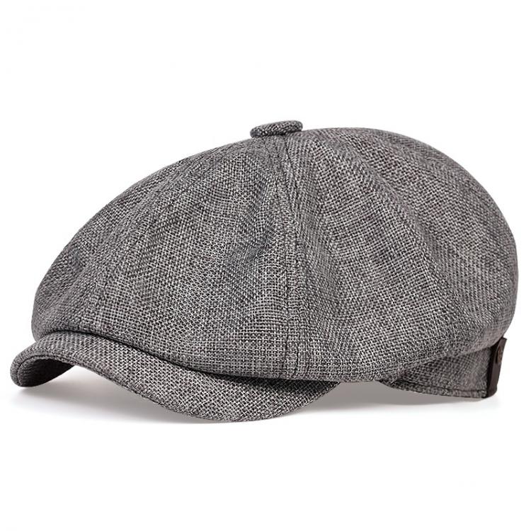 all in one place אביזרי גברים New men's casual newsboy hat spring and autumn thin retro beret hat fashion wild casual hat unisex wild octagonal hats